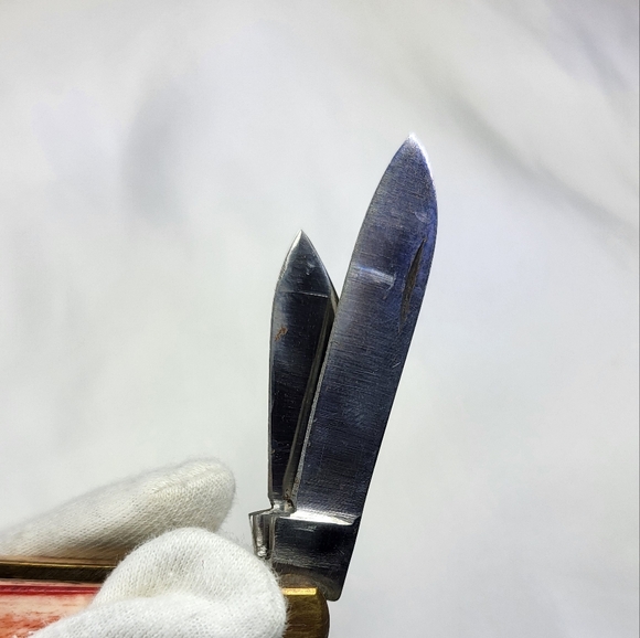 4 Blade Multifunctional Pocket Knife with Gold and Orange Handle - Picture 14 of 14